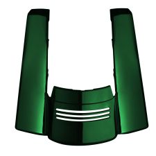 Kinetic Green Dual Block Stretched Tri-Bar Fender Extension front