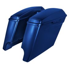 Legend Blue Harley Touring Stretched Saddlebags from HOGWORKZ pair