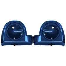 Reef Blue Lower Vented Fairing Speaker Pod Mounts rushmore style for Harley Touring motorcycles from HOGWORKZ pair
