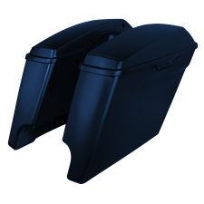 Midnight Blue Harley Touring Dual Cut Stretched Saddlebags from HOGWORKZ pair