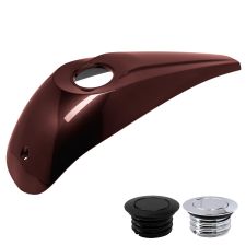 Black Cherry Low Profile Tank Topper™️ Dash Console for Harley-Davidson® Touring '08-'24