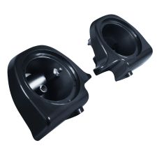 Midnight Blue Lower Vented Fairing Speaker Pod Mounts non rushmore style front for Harley® Touring motorcycles from HOGWORKZ® angle