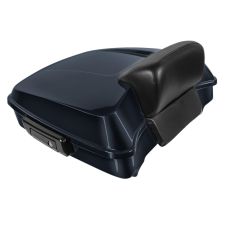 Midnight Pearl Chopped Tour Pack with Slim Backrest and Black Hardware for Harley® Touring from HOGWORKZ