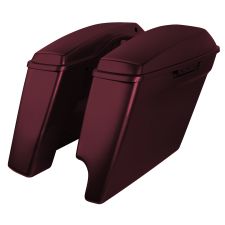 Mysterious Red Sunglo 2-Into-1 Extended 4" Stretched Saddlebags for Harley® Touring '14-'24