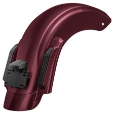 Mysterious Red Sunglo Stretched Rear Fender System for Harley® Touring '14-'24