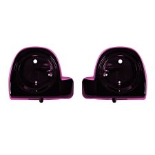 Mystic Purple Lower Vented Fairing Speaker Pod Mounts rushmore style for Harley Touring motorcycles from HOGWORKZ pair