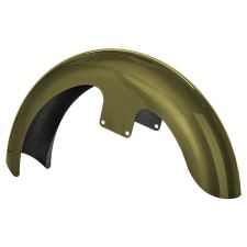 Mineral Green Denim 21 inch Wrapped Front Fender for Harley® Touring motorcycles from HOGWORKZ® front