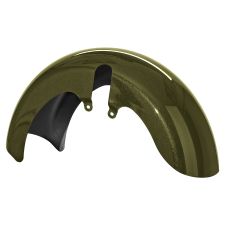 Mineral Green 18 Wide Fat Tire Front Fender for Harley® Touring motorcycles from HOGWORKZ® front