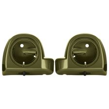 Mineral Green Lower Vented Fairing Speaker Pod Mounts rushmore style for Harley® Touring motorcycles from HOGWORKZ® pair