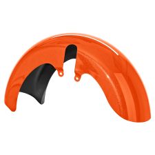 Performance Orange 18 Wide Fat Tire Front Fender for Harley® Touring motorcycles from HOGWORKZ® front