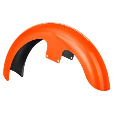 Performance Orange 21 inch Wrapped Front Fender for Harley® Touring motorcycles from HOGWORKZ® front