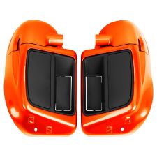 Performance Orange Rushmore Style Lower Vented Fairings for Harley® Touring '14-'24