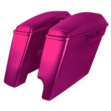 Purple Fire 2-Into-1 Extended 4" Stretched Saddlebags for Harley® Touring '14-'24