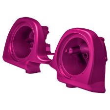 Purple Fire Lower Vented Fairing Speaker Pod Mounts non rushmore style front for Harley® Touring motorcycles from HOGWORKZ® angle