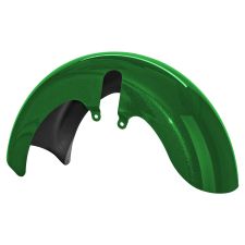 Radioactive Green 18 Wide Fat Tire Front Fender for Harley® Touring motorcycles from HOGWORKZ® front