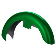 Radioactive Green 19 inch Wrapped Front Fender for Harley® Touring motorcycles from HOGWORKZ® front