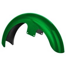 Radioactive Green 21 inch Wrapped Front Fender for Harley® Touring motorcycles from HOGWORKZ® front