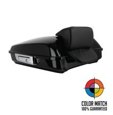 Color Matched Razor Tour Pack w/ Slim Backrest & Chrome Hardware for Harley® Touring from HOGWORKZ