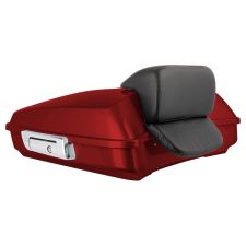 Redline Red Razor Tour Pack w/ Slim Backrest & Chrome Hardware for Harley® Touring from HOGWORKZ