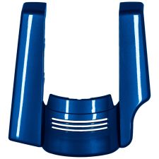 Reef Blue Harley Touring Stretched 2-Into-1 Tri-Bar Fender Extension front