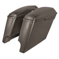 River Rock Gray dual cut stretched saddlebags 