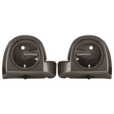 River Rock Gray Lower Vented Fairing Speaker Pod Mounts rushmore style for Harley Touring motorcycles from HOGWORKZ side