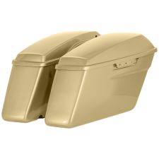 Sand Pearl Harley® Touring Standard Saddlebags from hogworkz rear angle