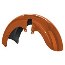 Scorched Orange 18 Wide Fat Tire Front Fender for Harley® Touring motorcycles from HOGWORKZ® front
