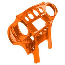 Scorched Orange Front Inner Speedometer Cowl Fairing for Harley Touring from HOGWORKZ angle