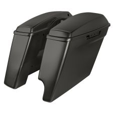 Silver Flux 2-Into-1 Extended 4" Stretched Saddlebags for Harley® Touring '14-'22