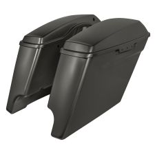 Midnight Blue Harley® Touring Dual Cut Stretched Saddlebags from HOGWORKZ® pair
