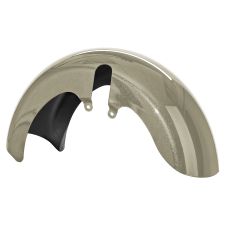 Silver Fortune 18 Wide Fat Tire Front Fender for Harley® Touring motorcycles from HOGWORKZ® front