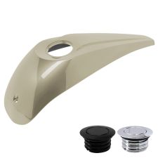 Silver Fortune Low Profile Tank Topper™️ Dash Console for Harley-Davidson® Touring from HOGWORKZ