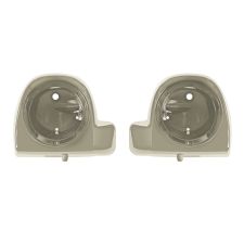 Silver fortune Lower Vented Fairing Speaker Pod Mounts rushmore style for Harley Touring motorcycles from HOGWORKZ pair