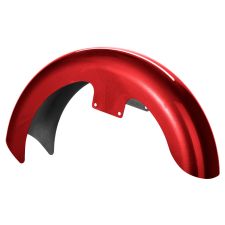 Stiletto Red 19 inch Wrapped Front Fender for Harley® Touring motorcycles from HOGWORKZ® front