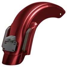 Stiletto Red Harley® Touring CVO Stretched Rear Fender System from HOGWORKZ® angle