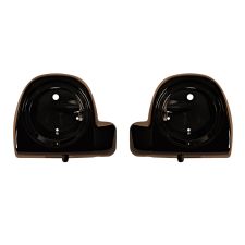 Sumatra Brown Lower Vented Fairing Speaker Pod Mounts rushmore style for Harley Touring motorcycles from HOGWORKZ