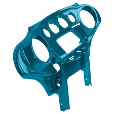 Tahitian Teal Front Inner Speedometer Cowl Fairing for Harley® Touring from HOGWORKZ® angle