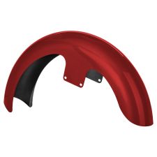 Velocity Red Sunglo 21" Wrapped Front Fender for Harley® Touring '14-'24