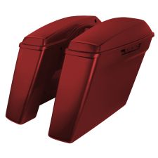  Stretched Saddlebags from HOGWORKZ® left angleVelocity Red Sunglo Harley® Touring Dual Blocked Extended 4 Stretched Saddlebags from HOGWORKZ® backVelocity Red Sunglo Harley® Touring Dual Blocked Extended 4Velocity Red Sunglo Harley® Touring Dual Blocked 