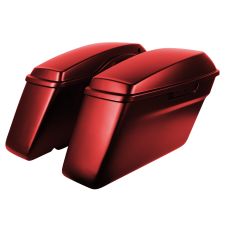 velocity red sunglo Harley Touring Standard Saddlebags from HOGWORKZ angle