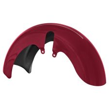 Wicked Red Denim 18 Wide Fat Tire Front Fender for Harley® Touring motorcycles from HOGWORKZ® front