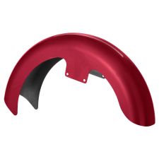 Wicked Red Denim 19 inch Wrapped Front Fender for Harley® Touring motorcycles from HOGWORKZ® front