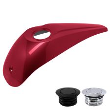 Wicked Red Denim Low Profile Tank Topper™️ Dash Console for Harley-Davidson® Touring rom HOGWORKZ