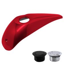 Ember Red Sunglo Low Profile Tank Topper™️ Dash Console for Harley-Davidson® Touring '08-'24