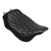 Alpha Solo Seat for Harley® Touring with Diamond & Black Stitch from HOGWORKZ