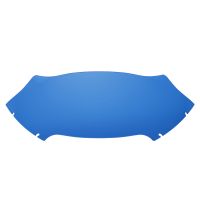 HOGWORKZ® Blue Flowz™ 9" Windshield for Harley® Road Glide front