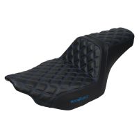 Rise Up Seat for Harley® Touring Diamond / Blue Stitch from HOGWORKZ