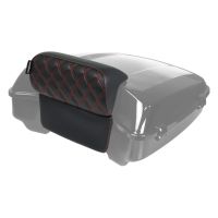 HOGWORKZ&reg; Diamond Red Stitched Slim Tour Pack Backrest Pad