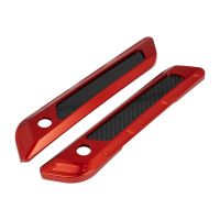Red Anodized Saddlebag Latch Covers for Harley&reg; Touring
